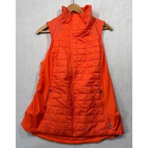 The North Face ThermoBall Active Puffer Vest Orange Full Zip Women's Large L